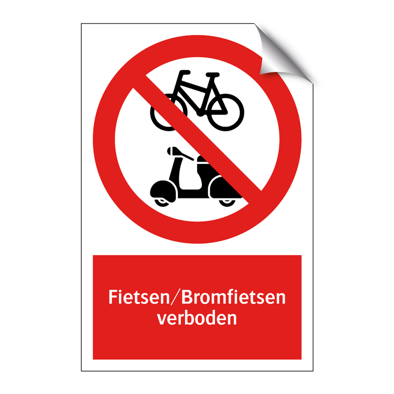 Fietsen/Bromfietsen verboden