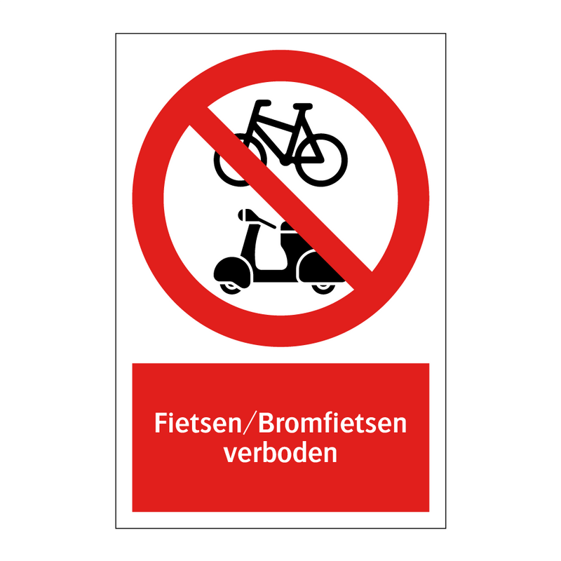 Fietsen/Bromfietsen verboden