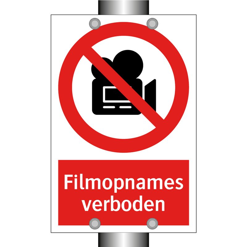 Filmopnames verboden