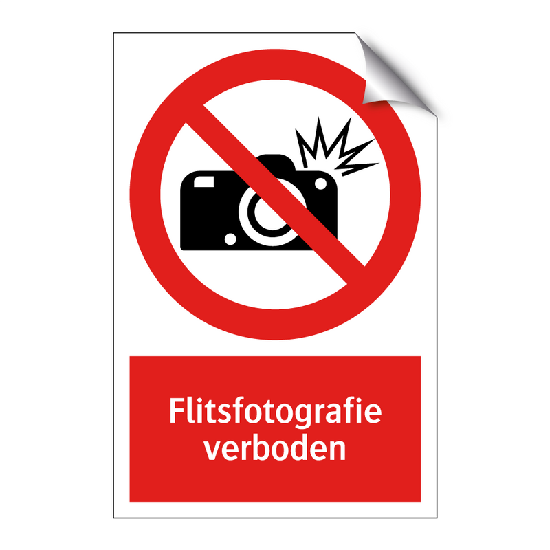 Flitsfotografie verboden