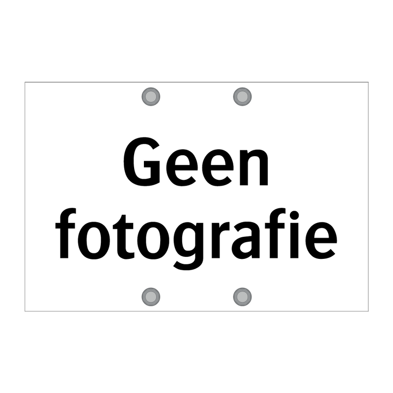 Geen fotografie