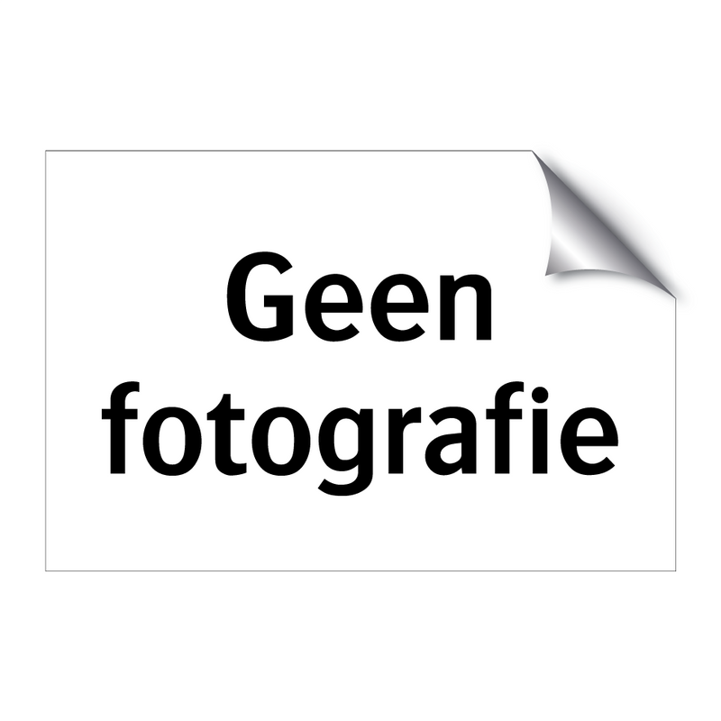 Geen fotografie