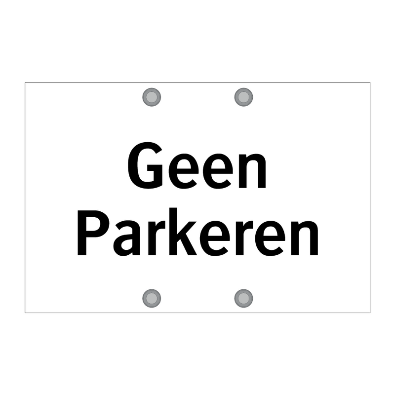 Geen Parkeren