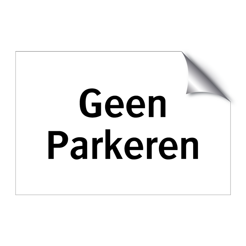 Geen Parkeren