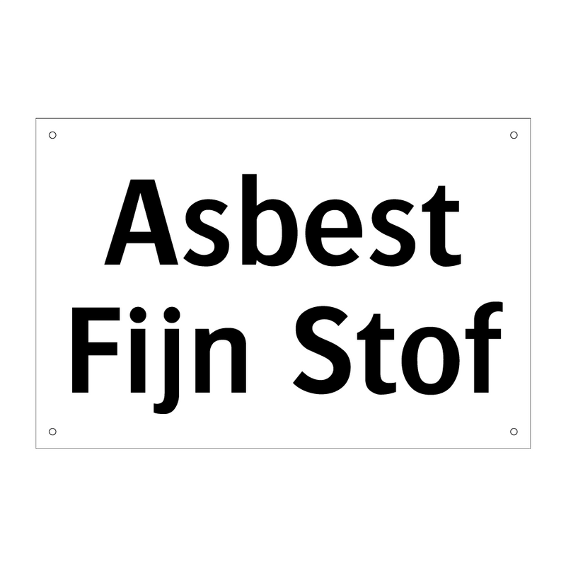 Asbest Fijn Stof