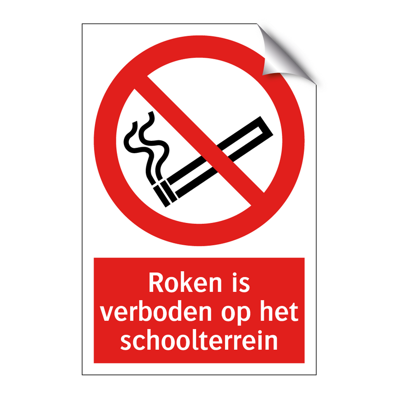 Roken is verboden op het schoolterrein