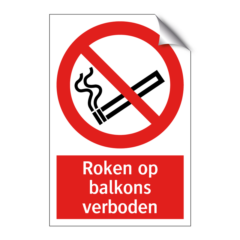 Roken op balkons verboden