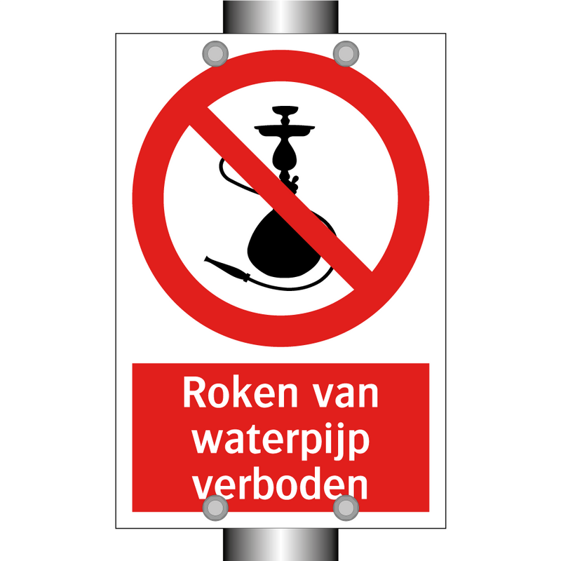 Roken van waterpijp verboden