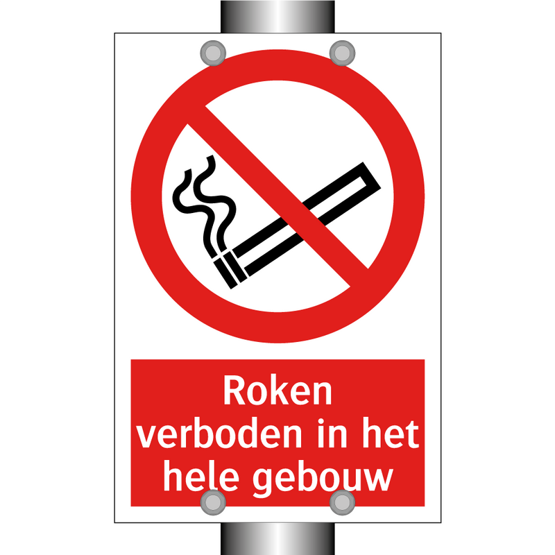 Roken verboden in het hele gebouw