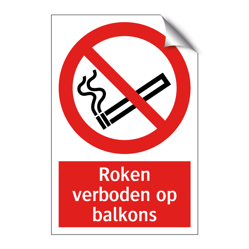 Roken verboden op balkons