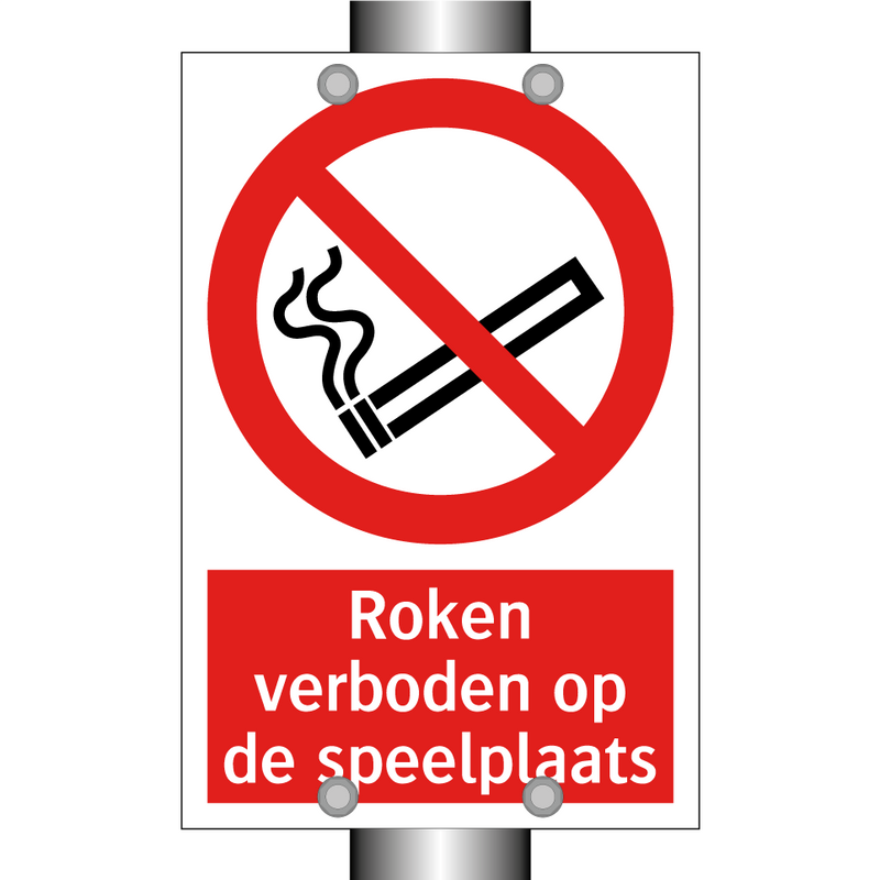 Roken verboden op de speelplaats