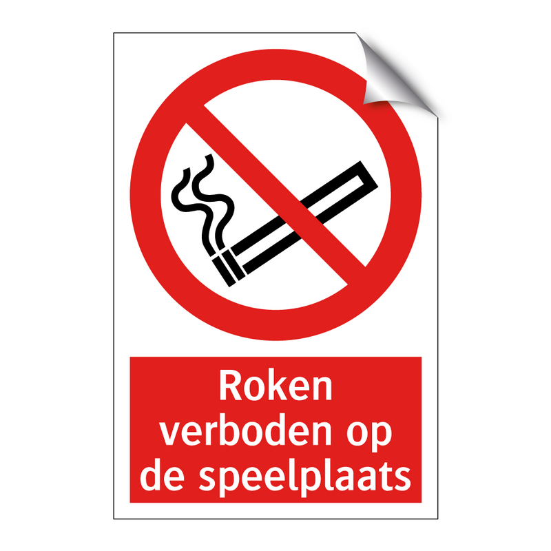 Roken verboden op de speelplaats