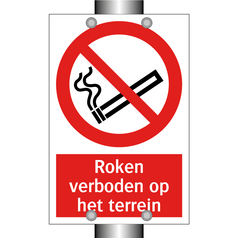 Roken verboden op het terrein