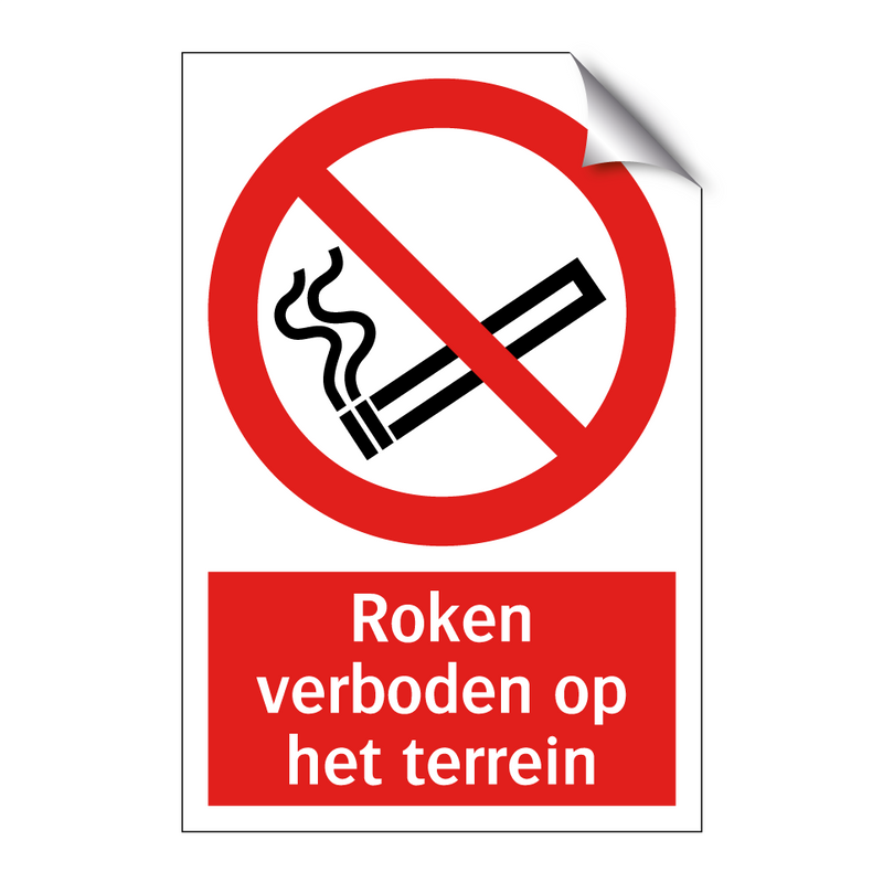 Roken verboden op het terrein