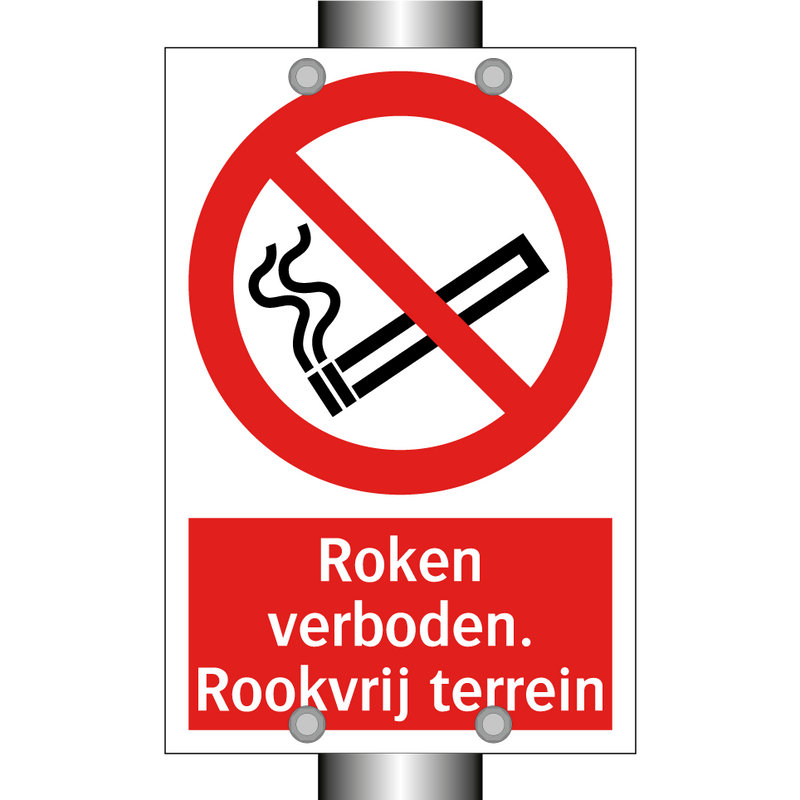 Roken verboden. Rookvrij terrein