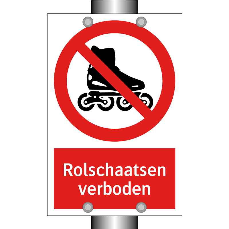 Rolschaatsen verboden