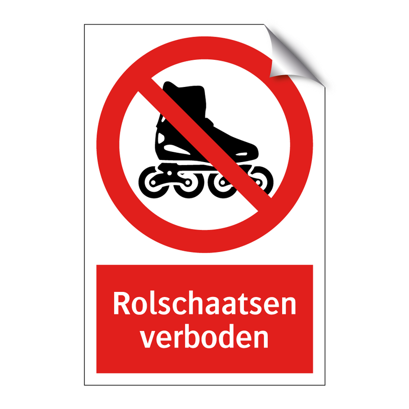 Rolschaatsen verboden