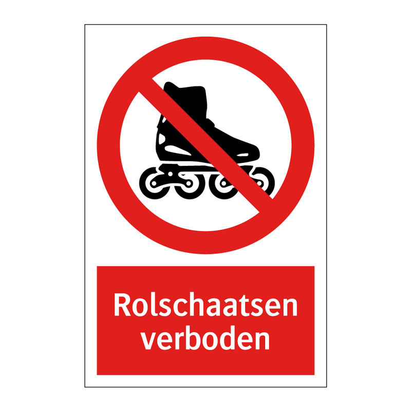 Rolschaatsen verboden