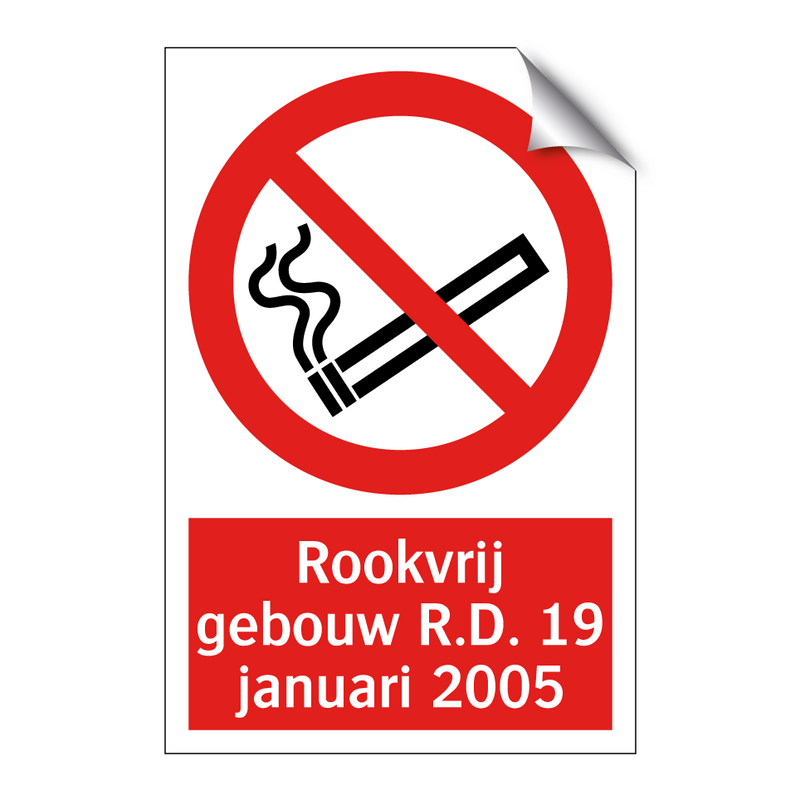 Rookvrij gebouw R.D. 19 januari 2005