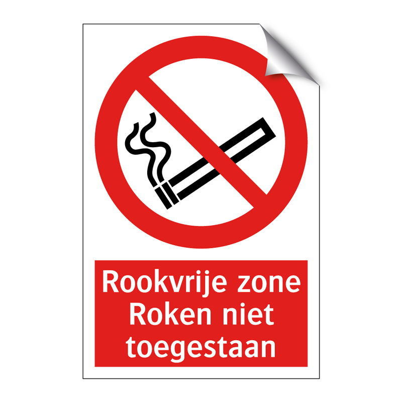 Rookvrije zone Roken niet toegestaan