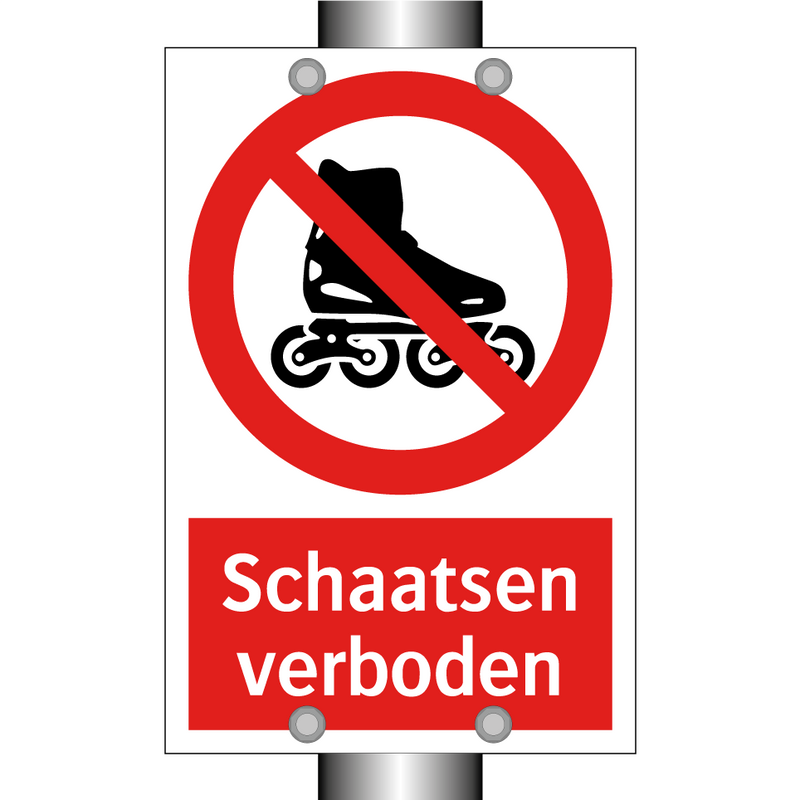 Schaatsen verboden