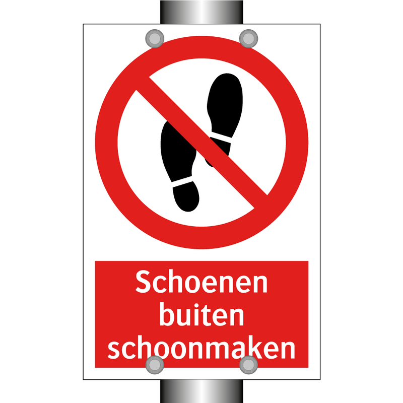 Schoenen buiten schoonmaken