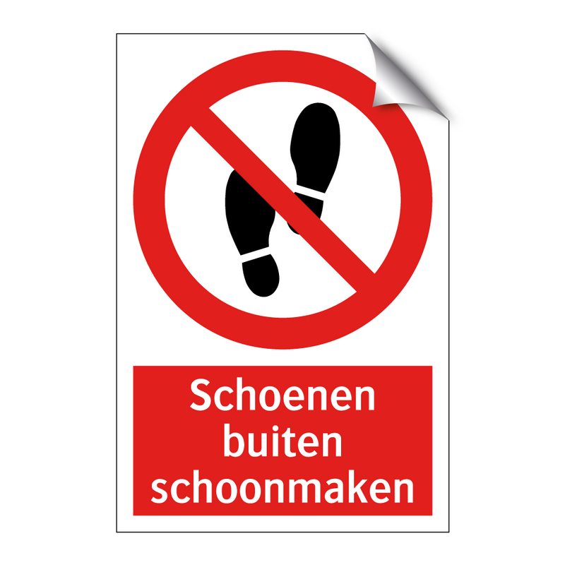 Schoenen buiten schoonmaken