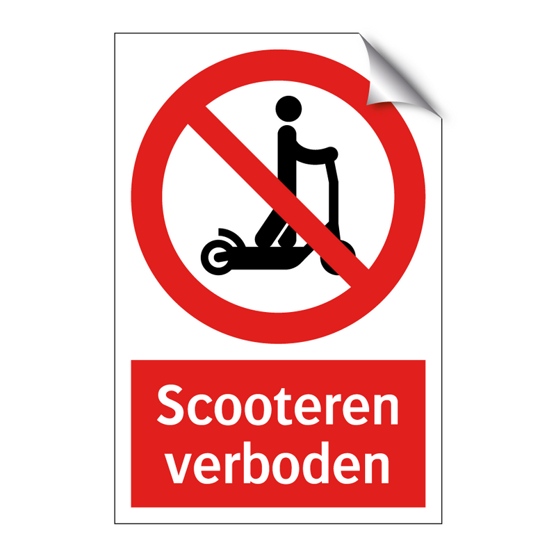 Scooteren verboden