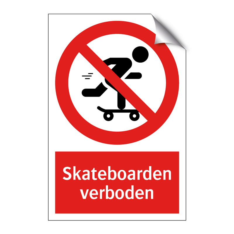 Skateboarden verboden