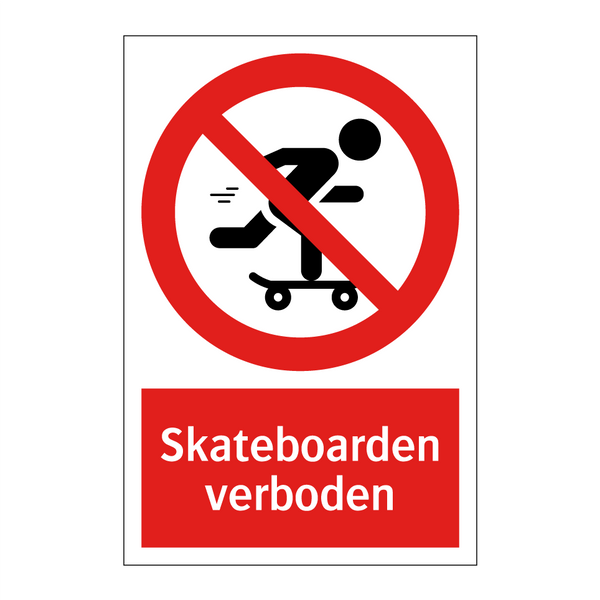 Skateboarden verboden