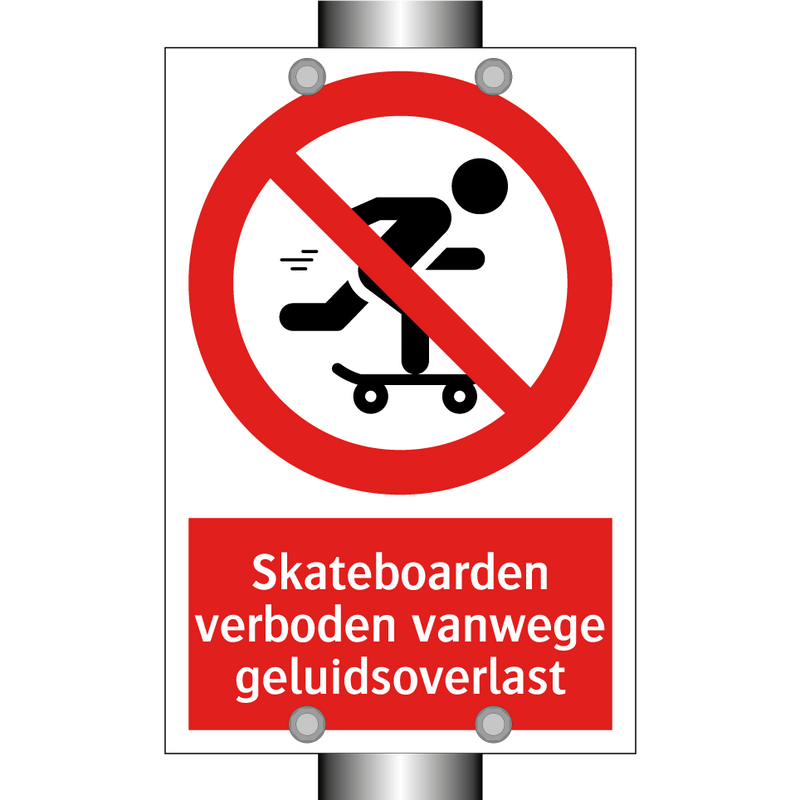 Skateboarden verboden vanwege geluidsoverlast