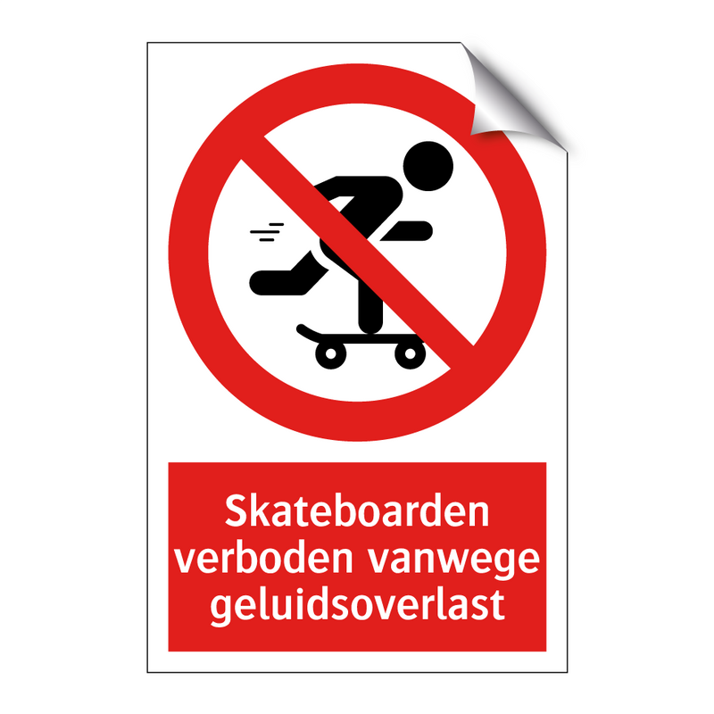 Skateboarden verboden vanwege geluidsoverlast