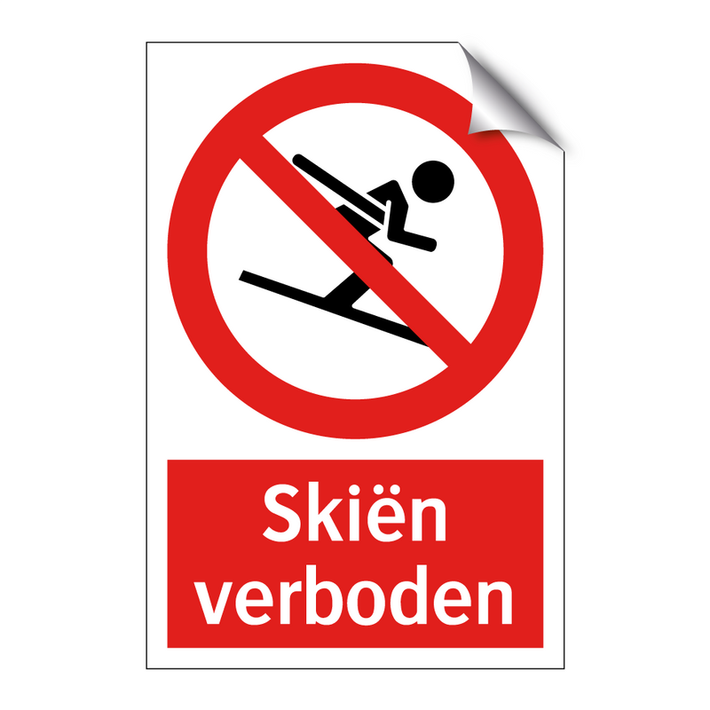 Skiën verboden