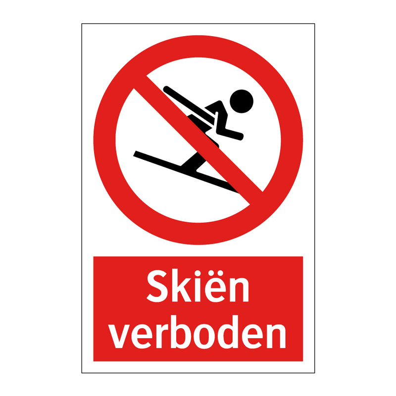 Skiën verboden