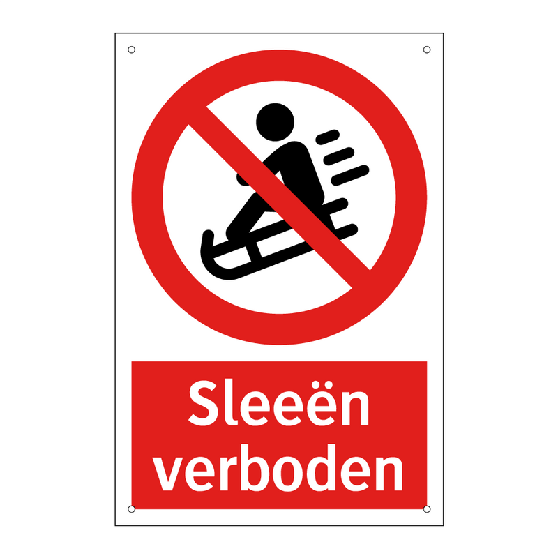 Sleeën verboden