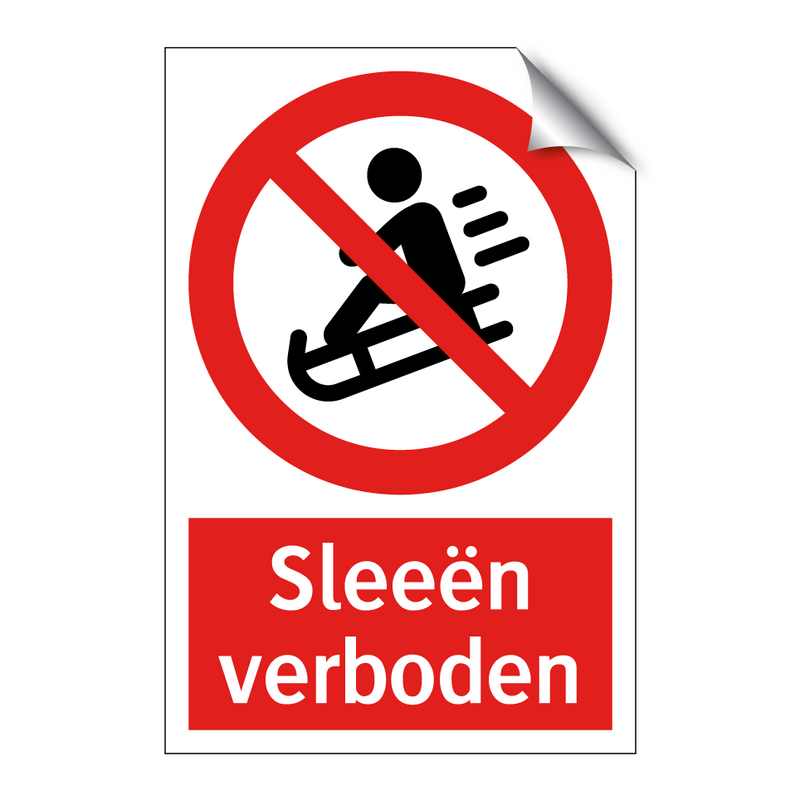 Sleeën verboden