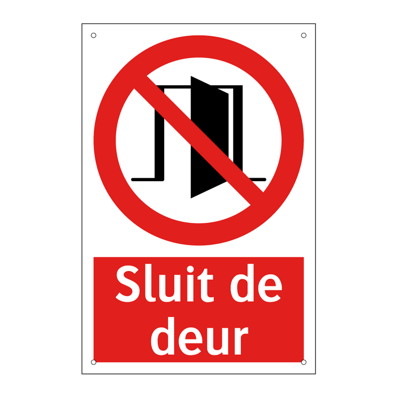 Sluit de deur