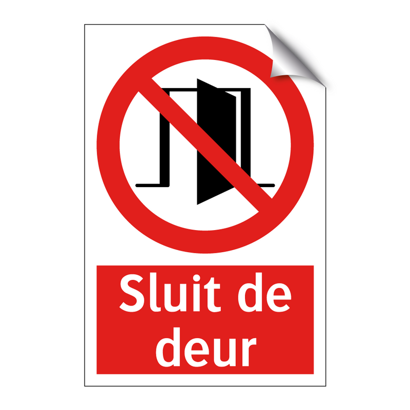 Sluit de deur