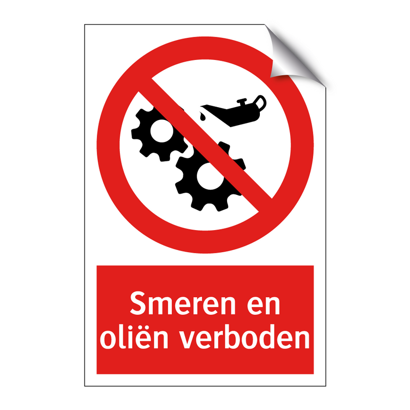 Smeren en oliën verboden