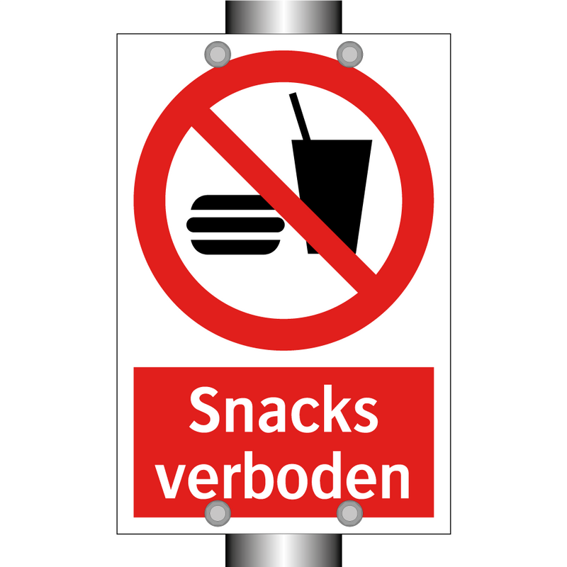 Snacks verboden