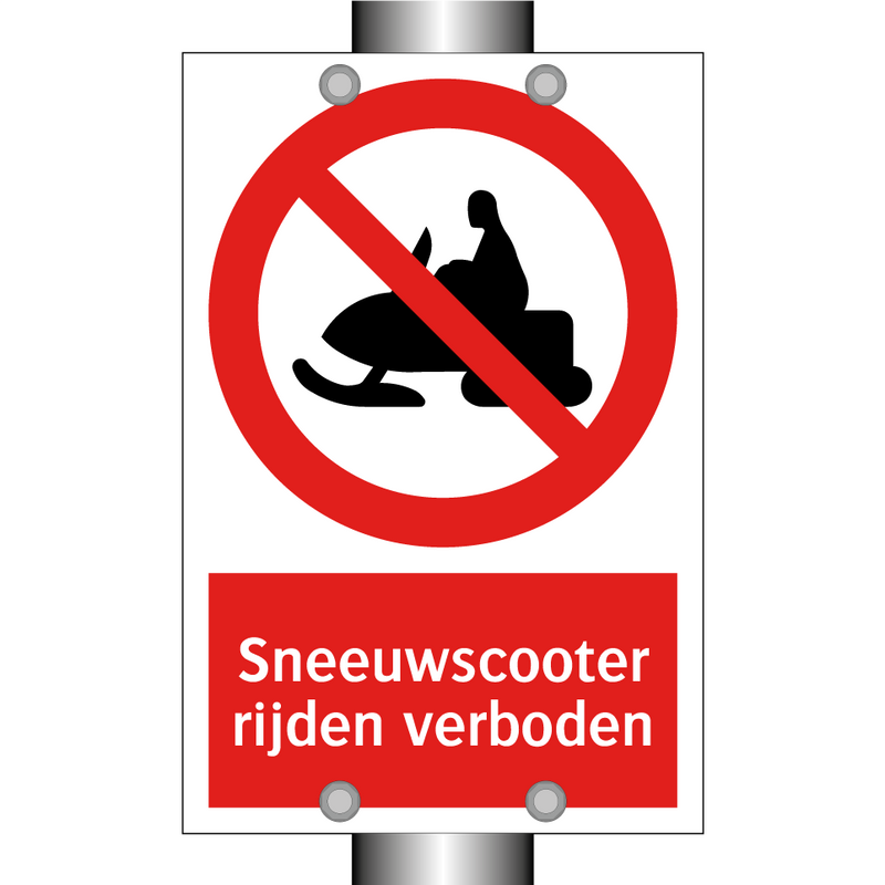 Sneeuwscooter rijden verboden