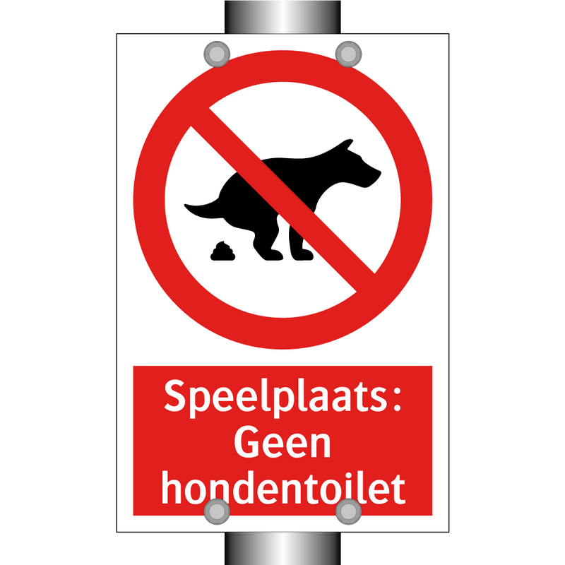 Speelplaats: Geen hondentoilet