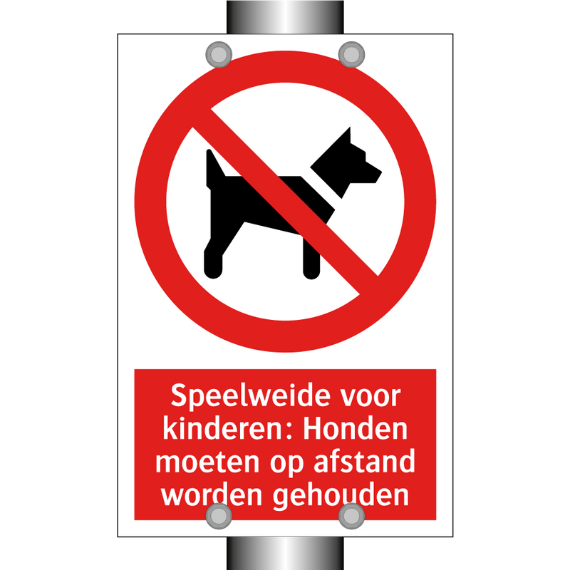 Speelweide voor kinderen: Honden moeten op afstand worden gehouden