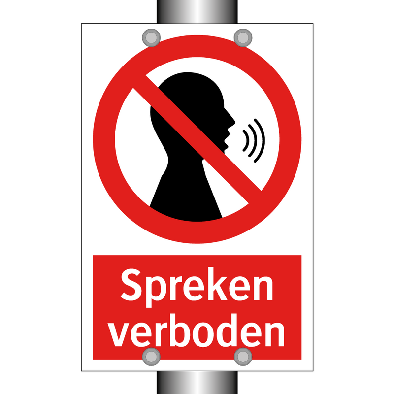 Spreken verboden