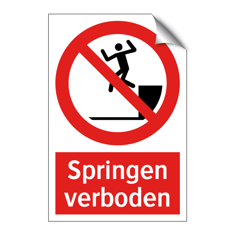 Springen verboden