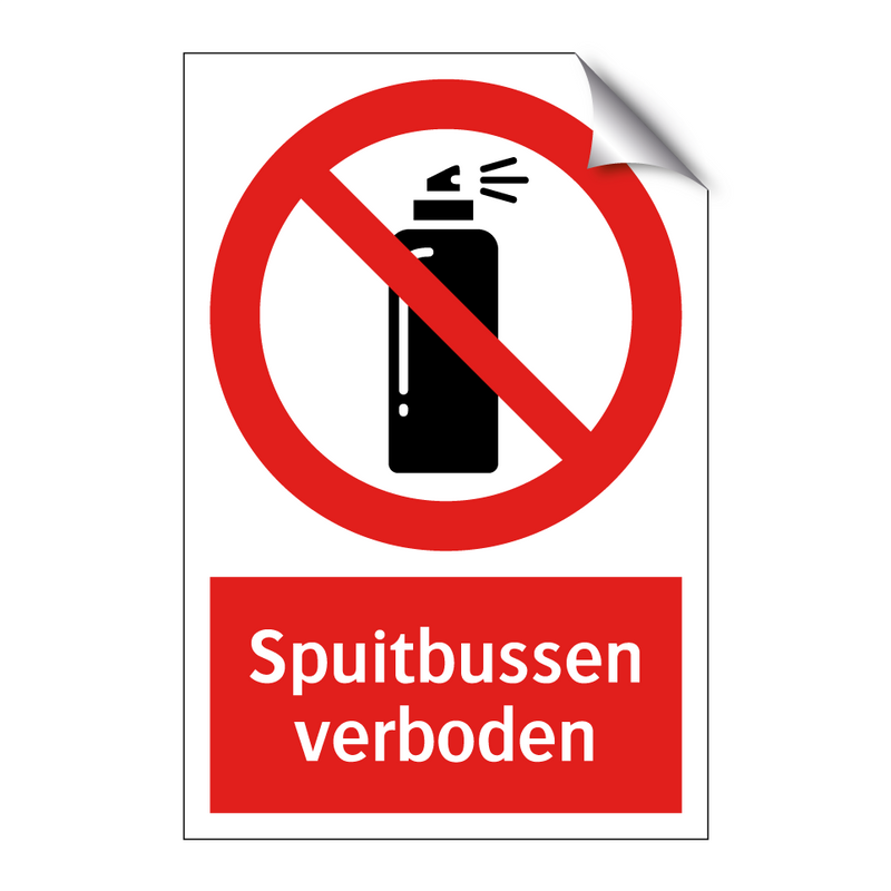 Spuitbussen verboden