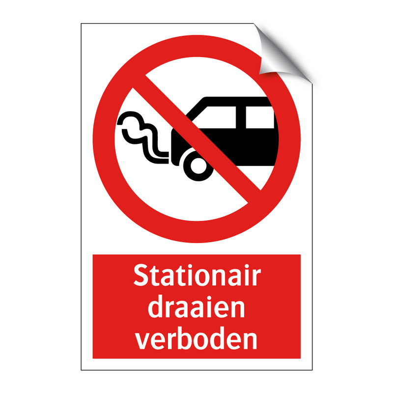 Stationair draaien verboden