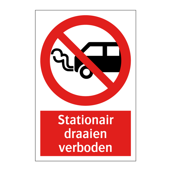 Stationair draaien verboden