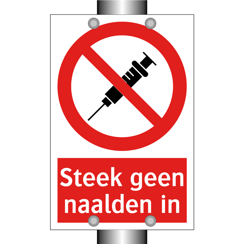 Steek geen naalden in