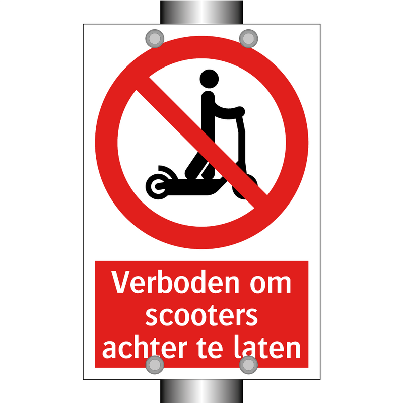 Verboden om scooters achter te laten